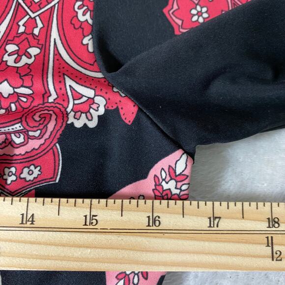 INC International Concepts Y2K Babydoll Top Women S Red Boho Hippie Goddess VTG - Picture 7 of 10